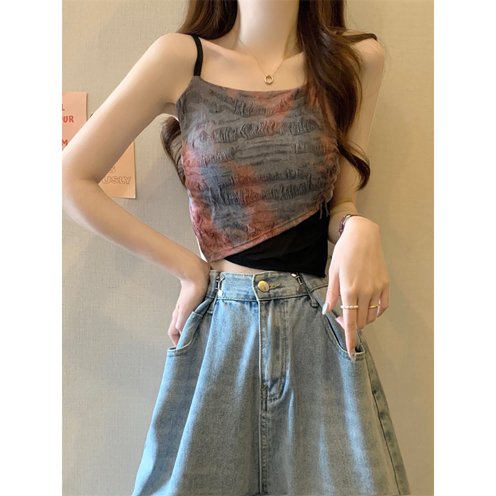 Y2K Aesthetic Wasteland Style Tank Top for Women - Trendy Jazz Dance Top for Music Festivals and Hot Girl Vibes