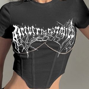 Y2K Crop Jazz Top for Women - K-Pop Inspired Dance Wear & Music Festival Outfit for Hot Girls