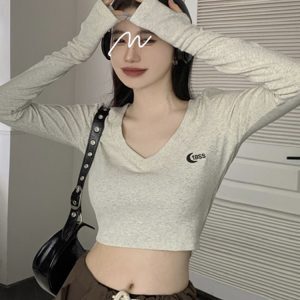 Y2K Crop Top for Jazz Dance - Women's K-Pop Performance Outfit with Trendy Design