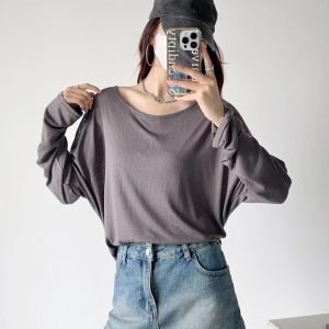 Y2K Jazz-Style Loose Long Sleeve Sun Protection Cover-Up for Women - Relaxed Fit Perfect for Dancing and Everyday Wear
