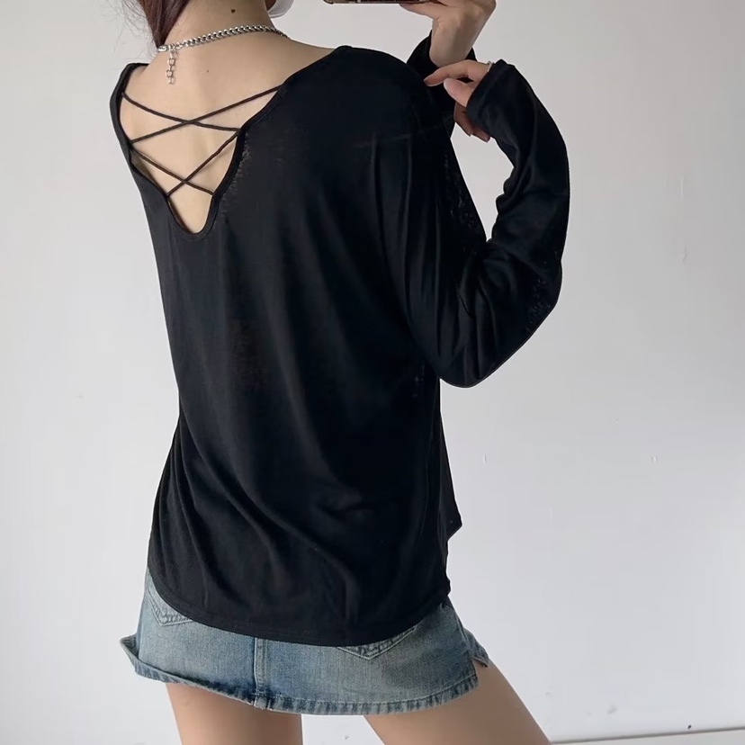 Y2K Jazz-Style Loose Long Sleeve Sun Protection Cover-Up for Women - Relaxed Fit Perfect for Dancing and Everyday Wear