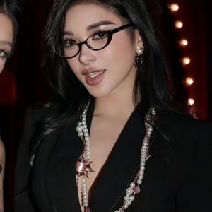 Y2K Retro Leopard Print Cat-Eye Glasses for Small Faces - Stylish European and American Design, Ideal for Makeup-Free Looks