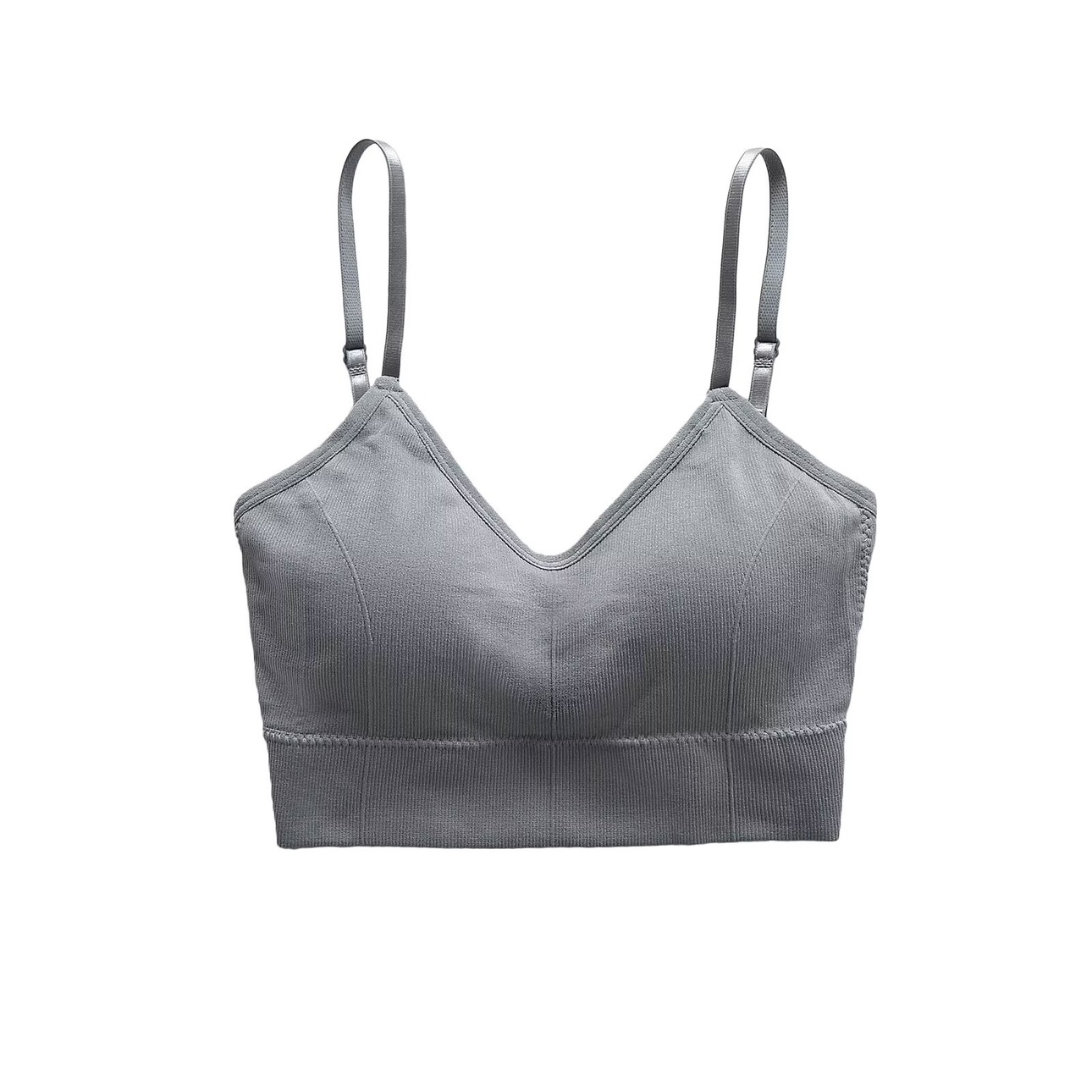 Y2K Slim-Fit Anti-Shock Sports Tank Top for Women - Trendy Solid Color Fitness Wear for Jazz and Street Dance