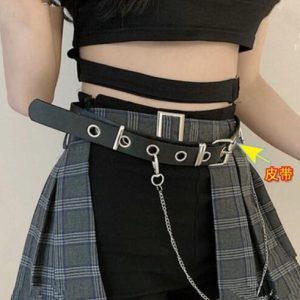 Y2K Spicy Girl Tactical Plaid Skirt for Jazz Dance - Short Stage Performance Costume in Group Style