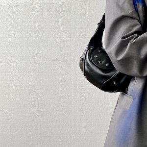 Y2K Style Women's Underarm Saddle Bag - Small Handheld Crossbody Bag for Girls - Trendy Niche Design for 2025
