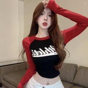 Y2K Sweet Spicy Girl Jazz Dance Top for Women - Cool Music Festival Outfit for Petite Style