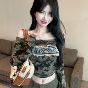 Y2K Women's Jazz Dance T-Shirt - Spicy K-Pop Music Festival Outfit for Early Autumn Wasteland Style