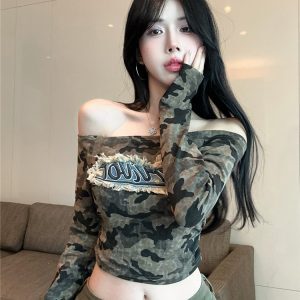 Y2K Women's Jazz Dance T-Shirt - Spicy K-Pop Music Festival Outfit for Early Autumn Wasteland Style