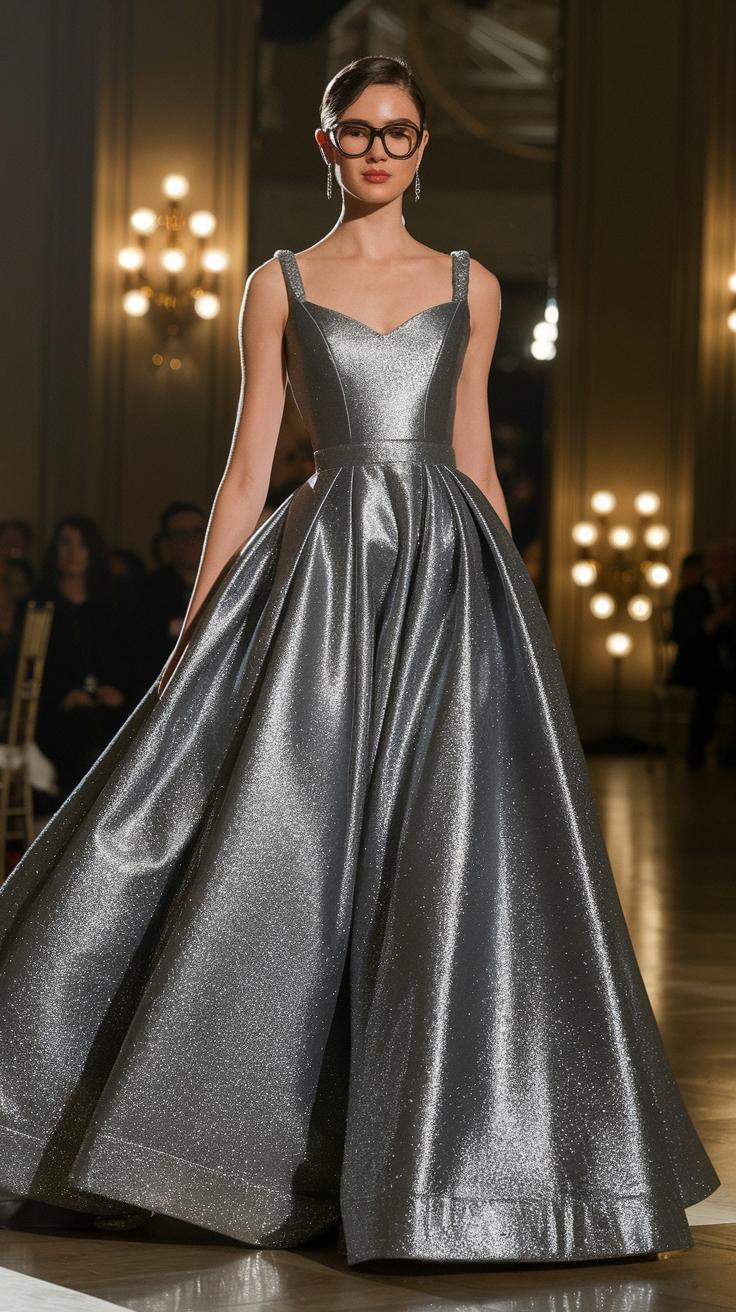 Elevate Your Style with a Metallic Formal Dress outfit idea