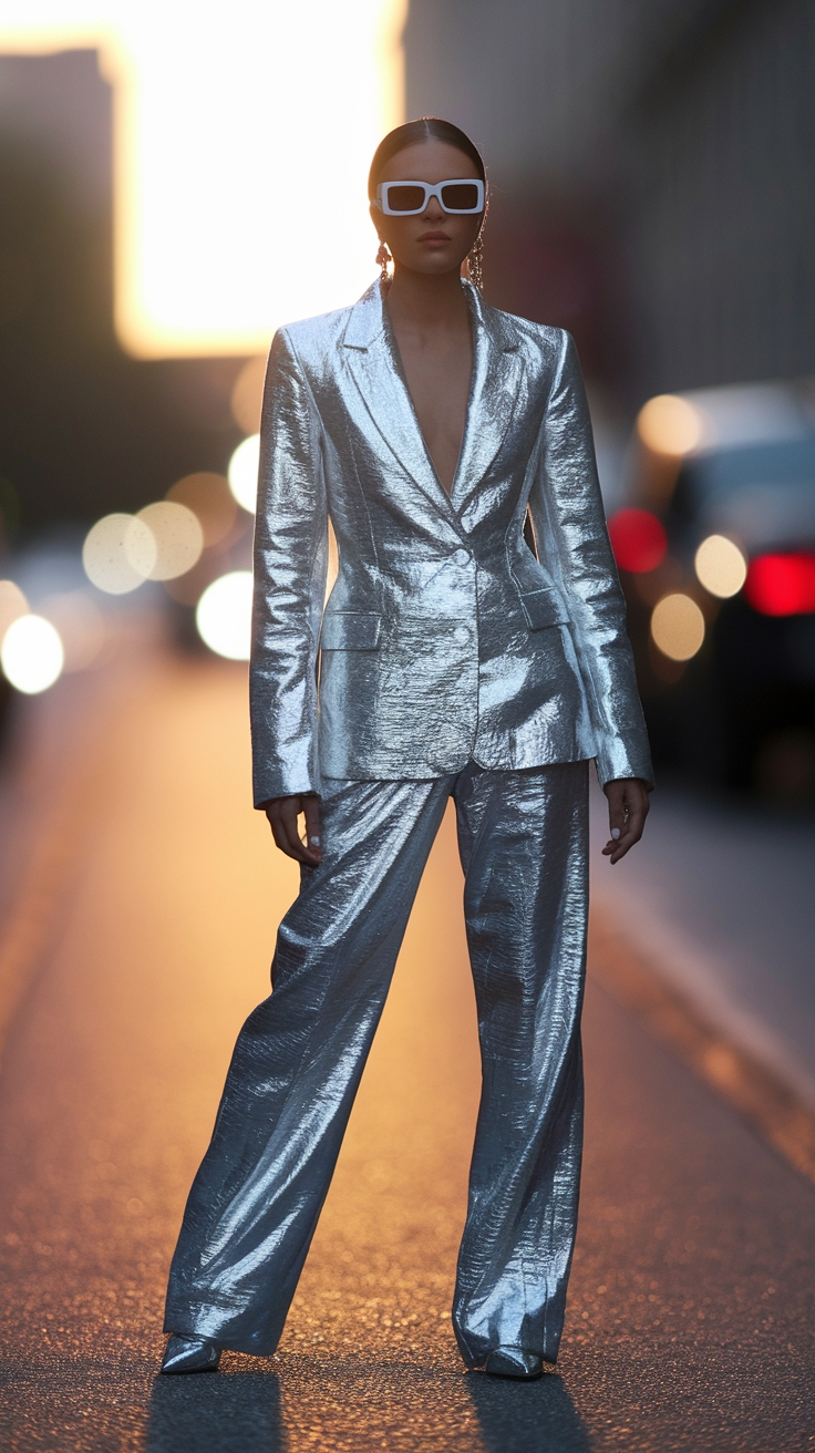 Metallic Shoes Outfit Silver: Fashion Game Changer outfit idea