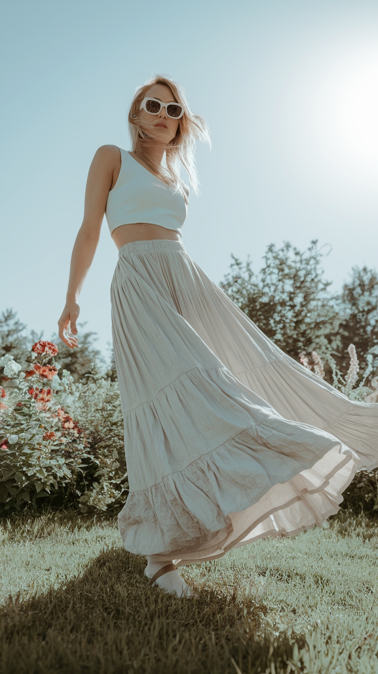 Outfit Inspo Maxi Skirt: Flowing and Feminine Styles outfit idea