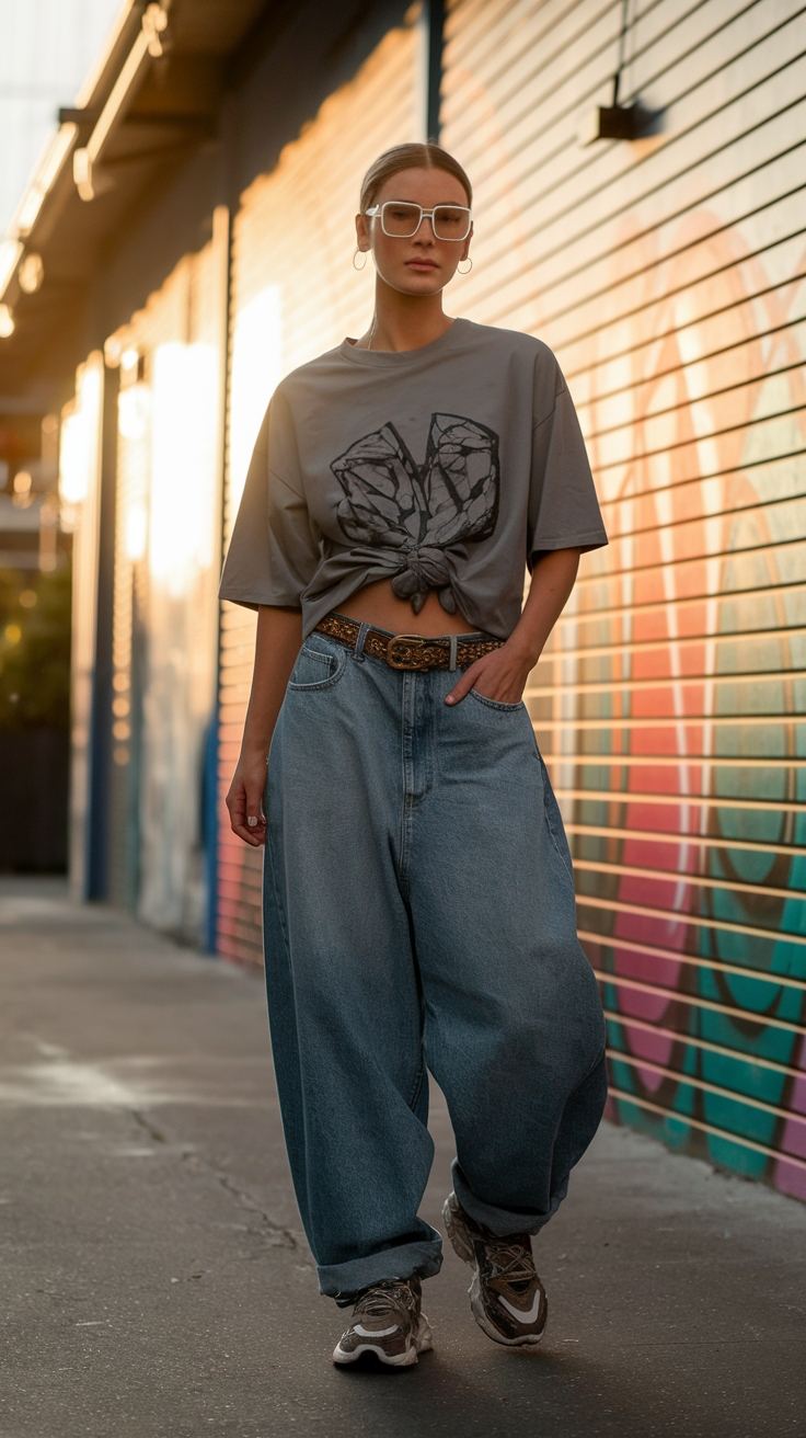 Creative Outfit Inspo with Baggy Jeans for All Seasons outfit idea