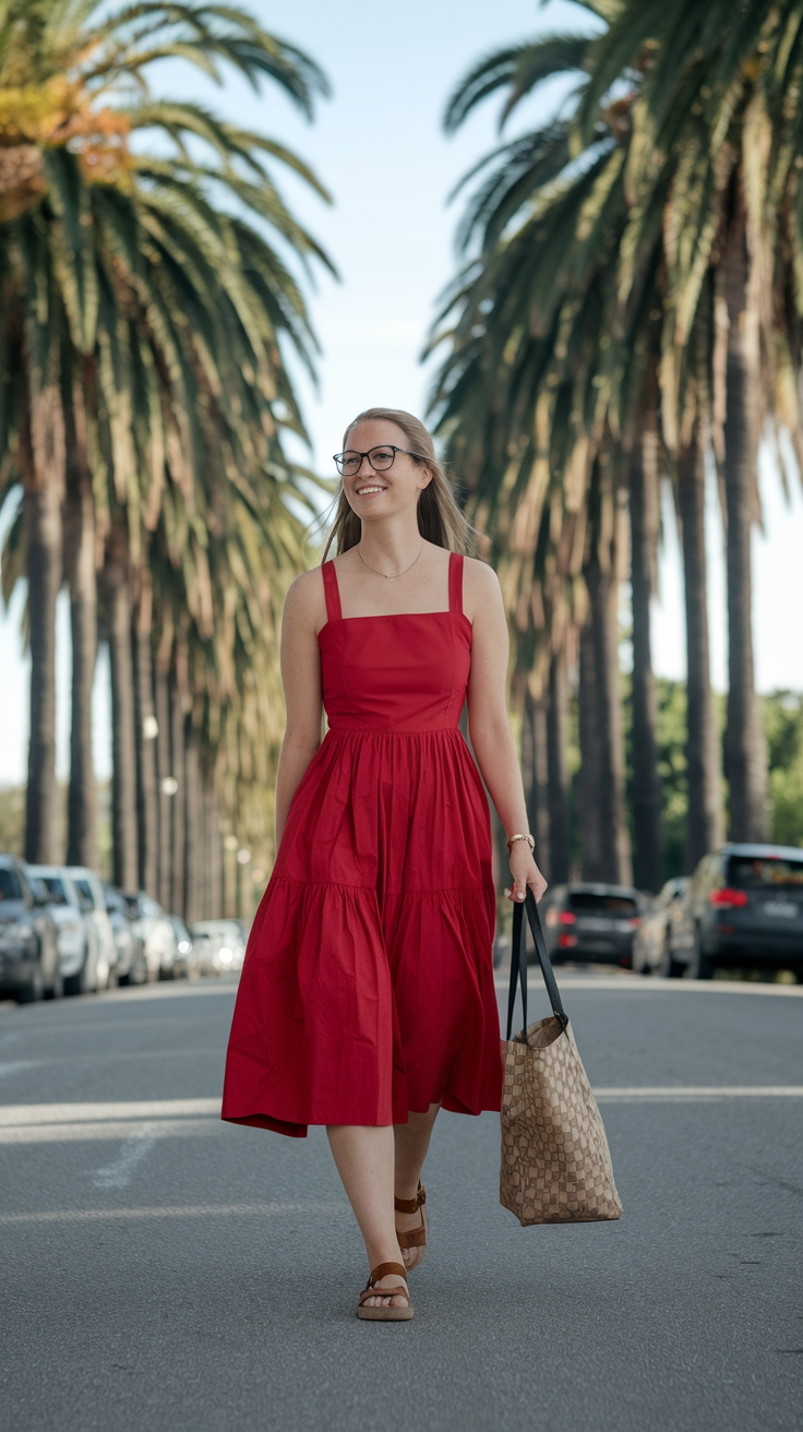 Red Dress Casual Summer Looks for Every Occasion outfit idea