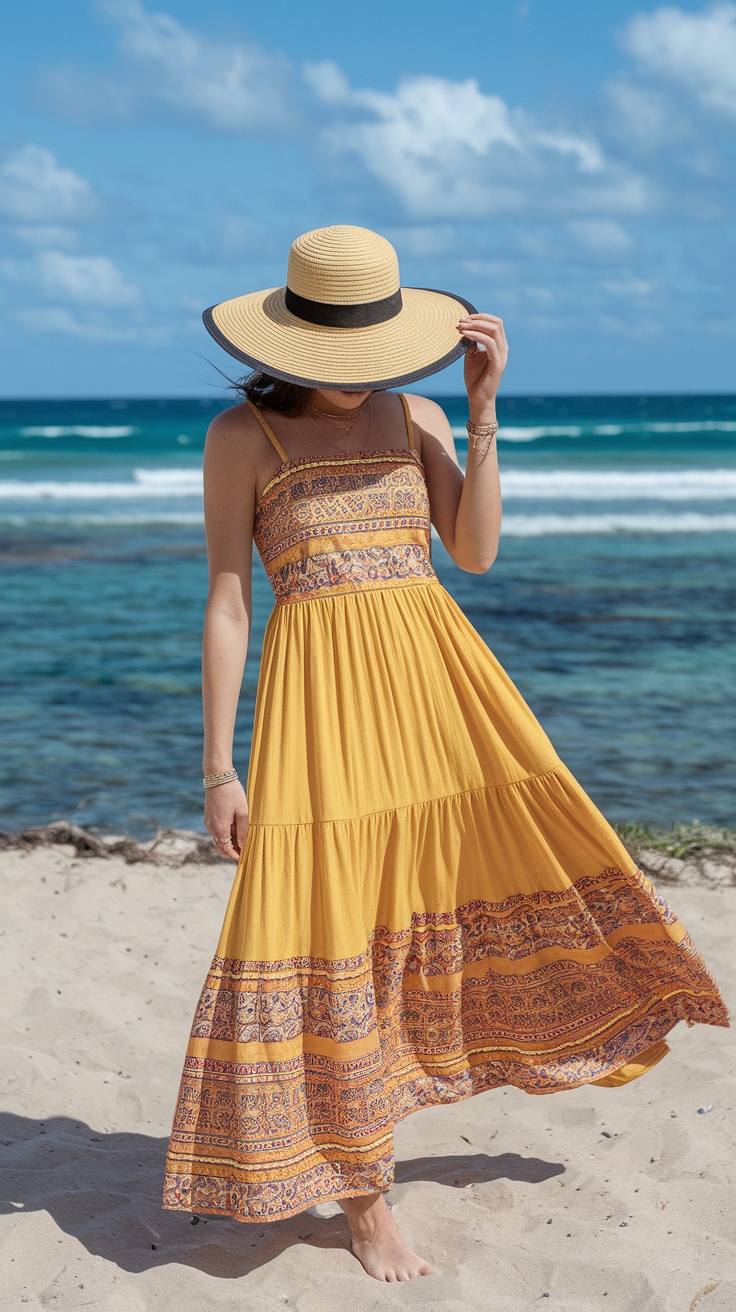 Sun Dresses Long Summer Maxi: Breezy Choices for Summer outfit idea