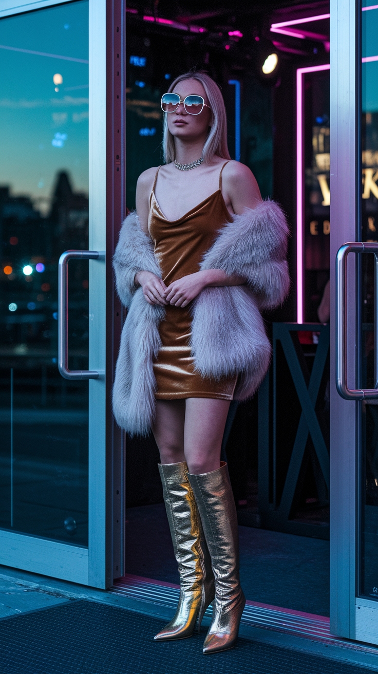 Tall Metallic Boots Outfit: Bold Choices for Every Occasion outfit idea