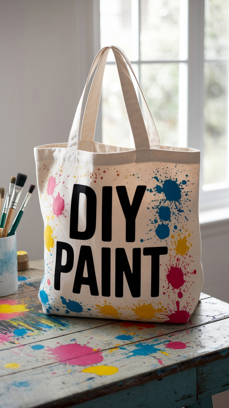 Tote Bag Design DIY Paint: Personalize Your Accessories outfit idea