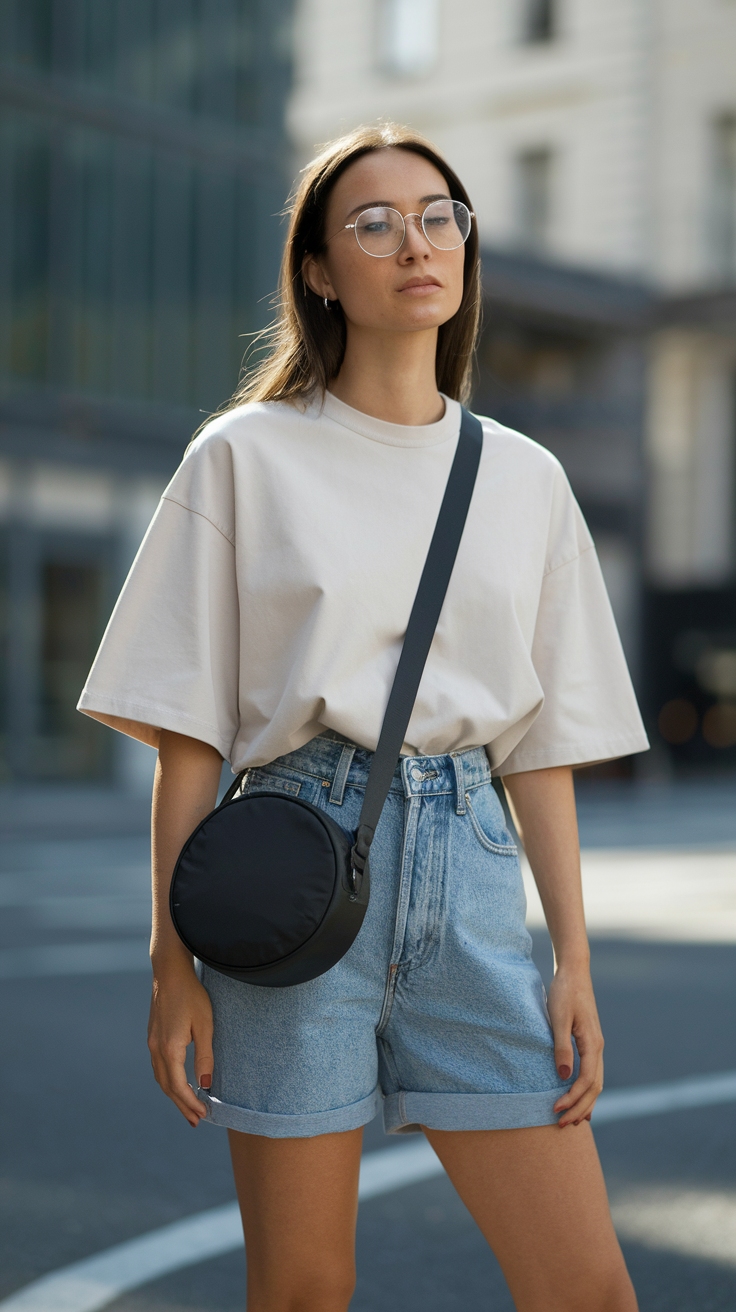 Versatile Fashion: Uniqlo Round Mini Shoulder Bag Styles outfit idea