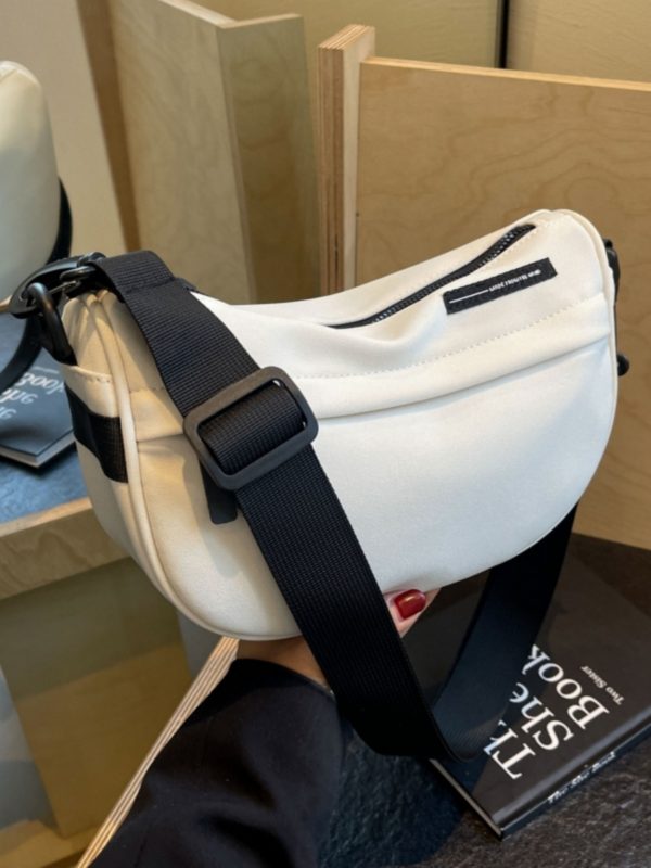 2025 Autumn Canvas Small Crossbody Bag for Women - Korean Style Casual Shoulder Pillow Bag, Versatile Fashion Accessory