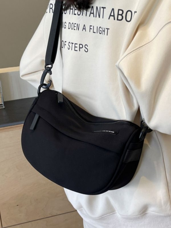 2025 Autumn Canvas Small Crossbody Bag for Women - Korean Style Casual Shoulder Pillow Bag, Versatile Fashion Accessory