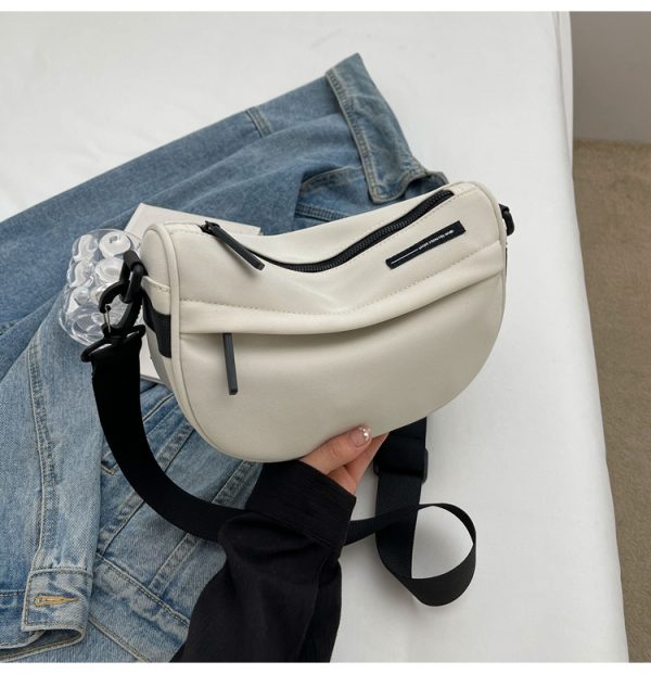 2025 Autumn Canvas Small Crossbody Bag for Women - Korean Style Casual Shoulder Pillow Bag, Versatile Fashion Accessory
