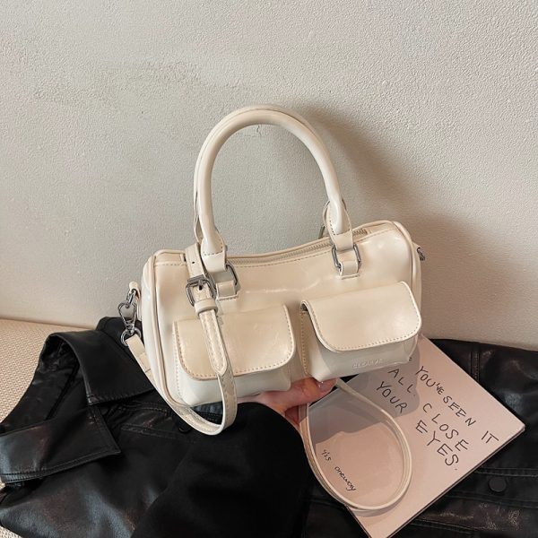 2025 French Vintage Handbag for Women - Oil Wax Leather Small Square Crossbody Bag for Spring/Summer - High-End Shoulder Bag
