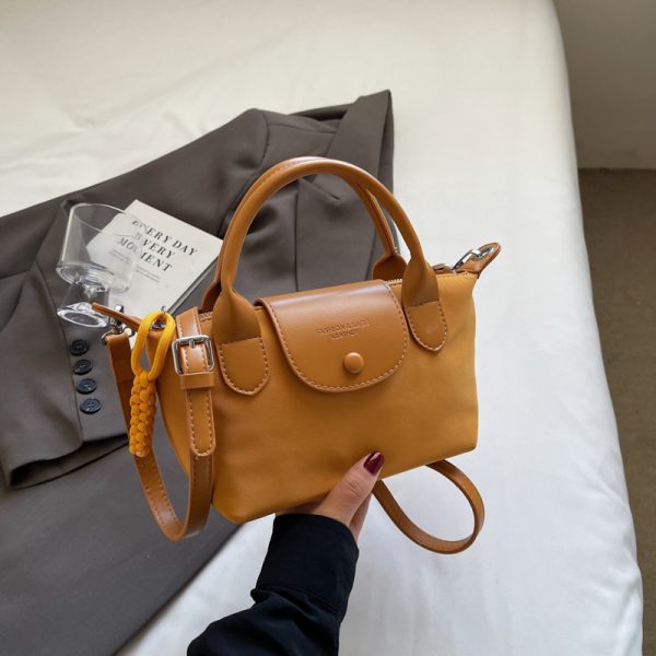 2025 Korean Minimalist Casual Bucket Bag for Women - Trendy Crossbody Shoulder Bag with Unique Niche Design