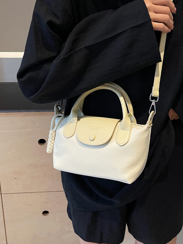 2025 Korean Minimalist Casual Bucket Bag for Women - Trendy Crossbody Shoulder Bag with Unique Niche Design