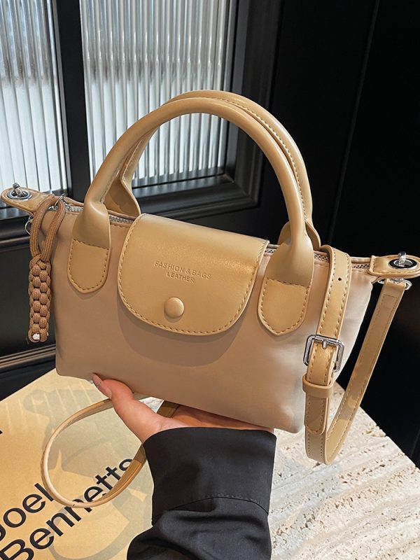 2025 Korean Minimalist Casual Bucket Bag for Women - Trendy Crossbody Shoulder Bag with Unique Niche Design