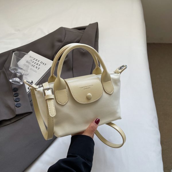 2025 Korean Minimalist Casual Bucket Bag for Women - Trendy Crossbody Shoulder Bag with Unique Niche Design