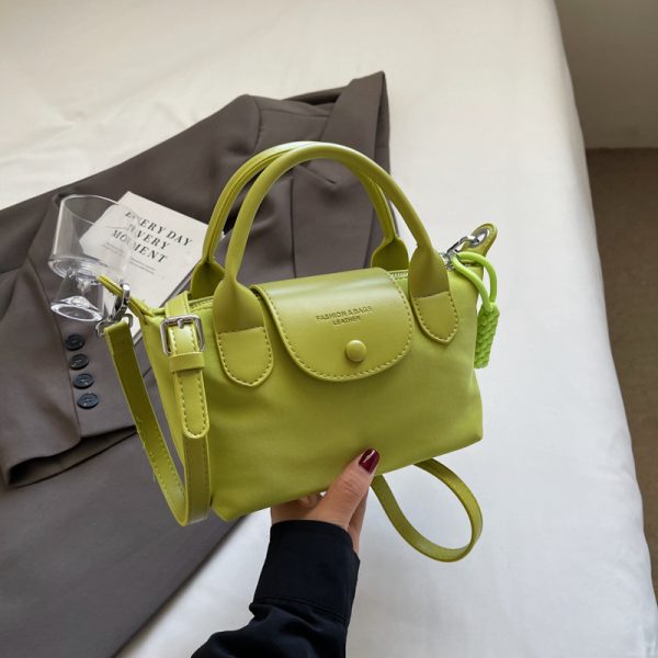 2025 Korean Minimalist Casual Bucket Bag for Women - Trendy Crossbody Shoulder Bag with Unique Niche Design