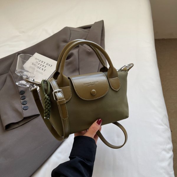 2025 Korean Minimalist Casual Bucket Bag for Women - Trendy Crossbody Shoulder Bag with Unique Niche Design