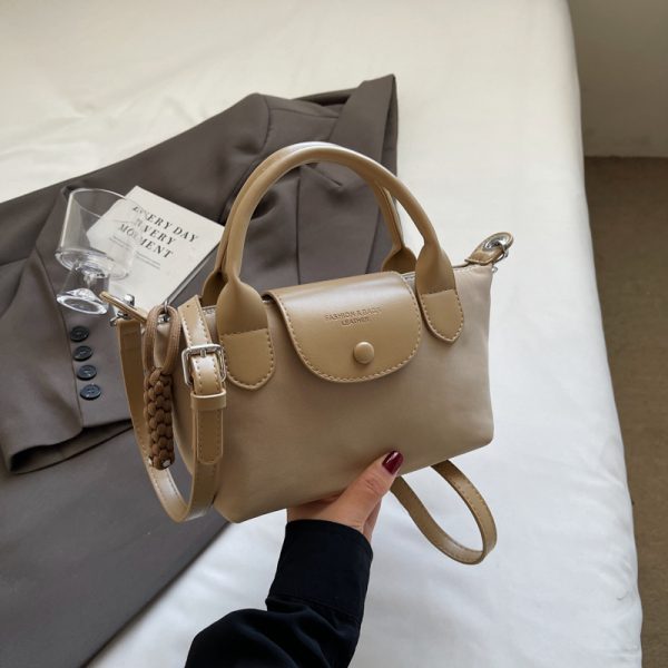 2025 Korean Minimalist Casual Bucket Bag for Women - Trendy Crossbody Shoulder Bag with Unique Niche Design