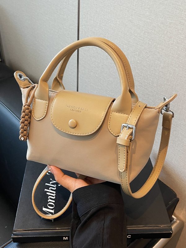 2025 Korean Minimalist Casual Bucket Bag for Women - Trendy Crossbody Shoulder Bag with Unique Niche Design