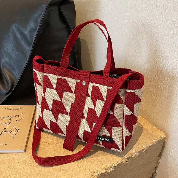 2025 Large Capacity Canvas Tote Bag for Women - Fashionable Versatile Shoulder and Crossbody Commuting Bag