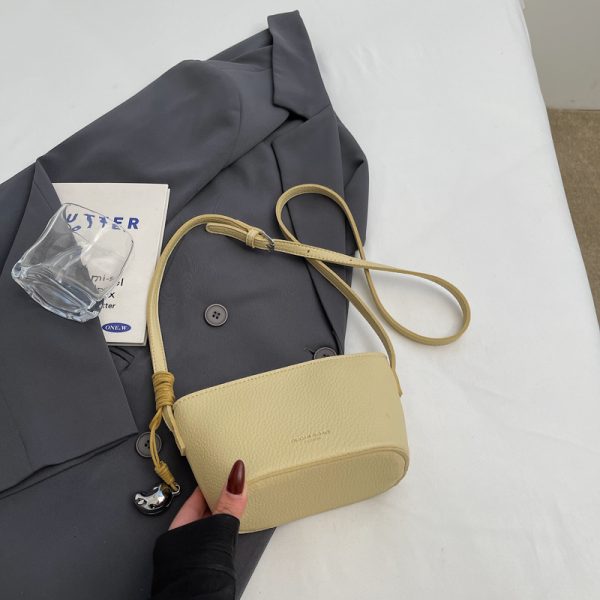 2025 New Minimalist Zipper Bucket Bag for Women - High-End Shoulder Crossbody Phone Bag, Summer Fashion Essential