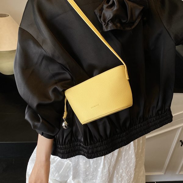 2025 New Minimalist Zipper Bucket Bag for Women - High-End Shoulder Crossbody Phone Bag, Summer Fashion Essential