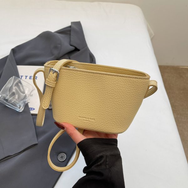 2025 New Minimalist Zipper Bucket Bag for Women - High-End Shoulder Crossbody Phone Bag, Summer Fashion Essential