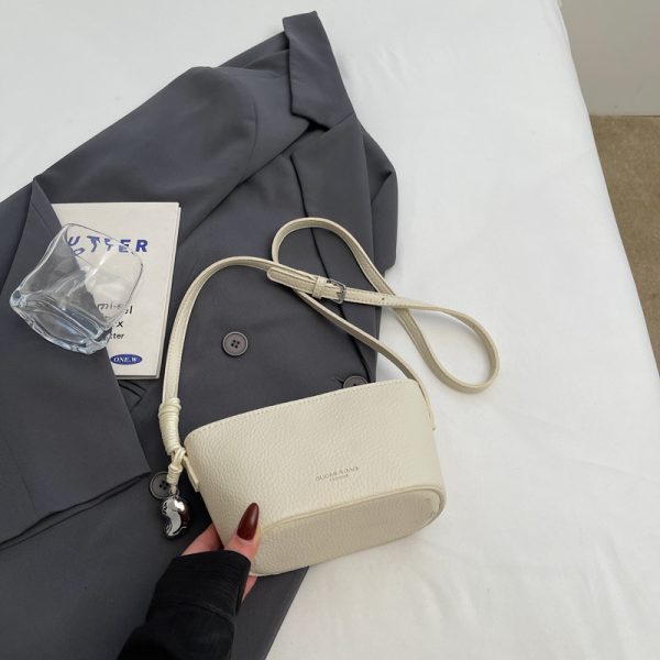 2025 New Minimalist Zipper Bucket Bag for Women - High-End Shoulder Crossbody Phone Bag, Summer Fashion Essential