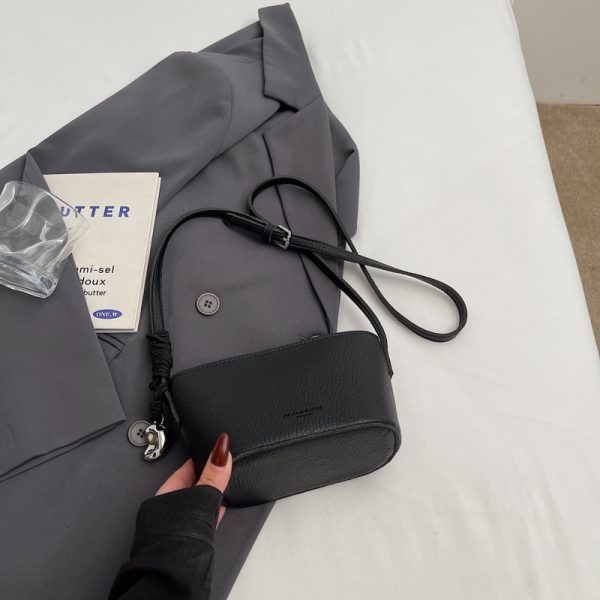 2025 New Minimalist Zipper Bucket Bag for Women - High-End Shoulder Crossbody Phone Bag, Summer Fashion Essential