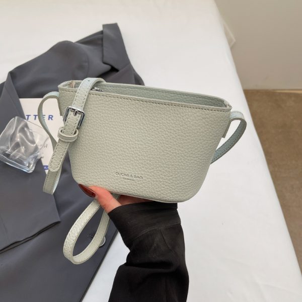 2025 New Minimalist Zipper Bucket Bag for Women - High-End Shoulder Crossbody Phone Bag, Summer Fashion Essential