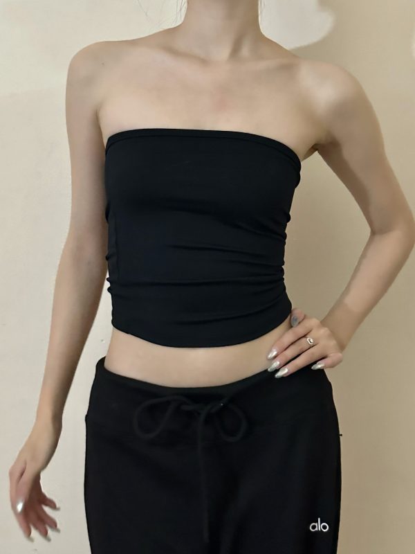 2025 New Style Pure Desire Sexy Fitness Elastic Tube Top Bustier for Women â€“ Vacation Ready Base Layer Top