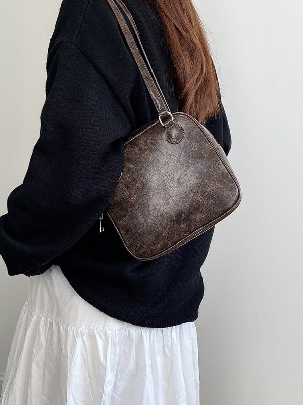 2025 New Women's Korean Retro Lightweight Small Square Bag - High-Quality Handheld Shoulder Bag for Everyday Style