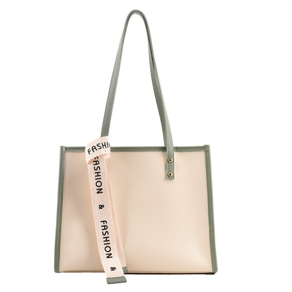 2025 Niche Shoulder Tote Bag for Women - Versatile Large Capacity Commuter Bag for College with Chic High-End Style