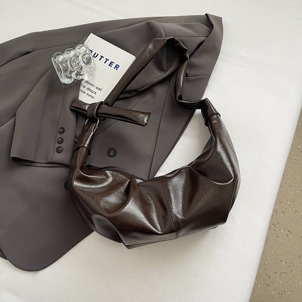2025 Retro Fashion Large Capacity Dumpling Bag for Women - Minimalist Versatile High-End Shoulder Bag