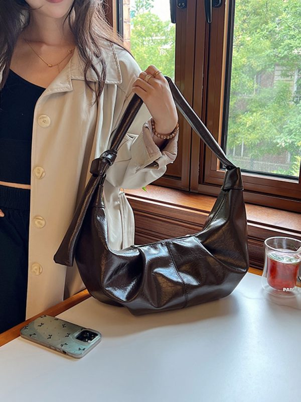 2025 Retro Fashion Large Capacity Dumpling Bag for Women - Minimalist Versatile High-End Shoulder Bag