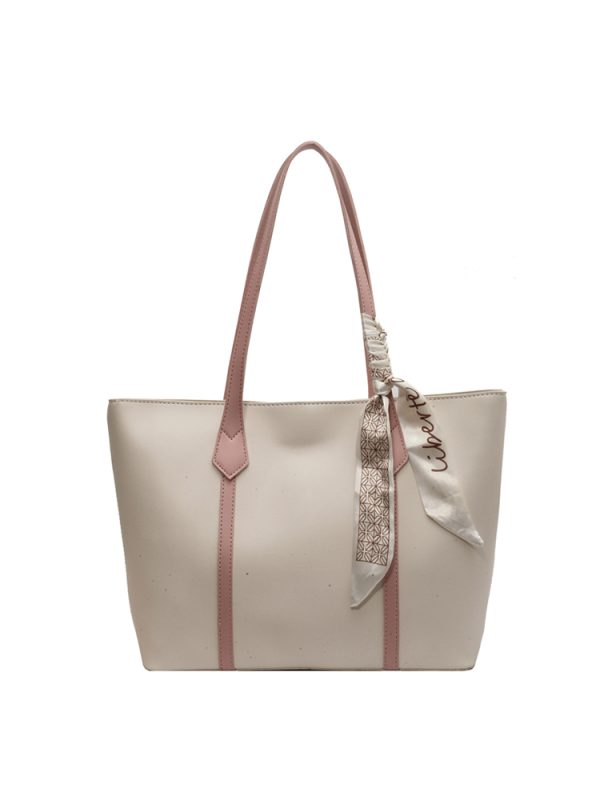 2025 Spring/Summer Women's Minimalist Large Capacity Bucket Bag - Versatile Casual Shoulder Bag for Commuters, Niche Fashion Style