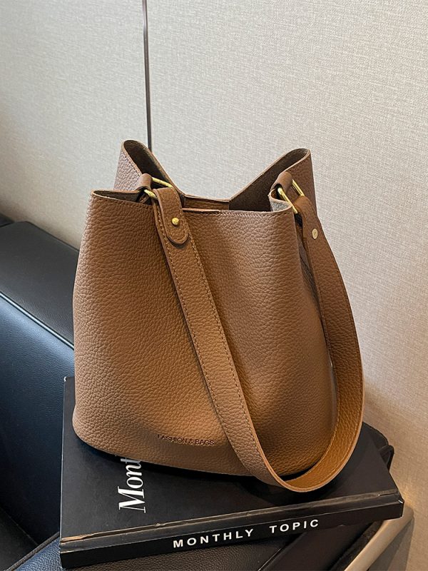 2025 Summer Fashion Women's Retro Bucket Bag - Stylish Crossbody Shoulder Bag for High-End Look