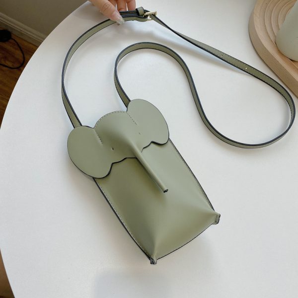 2025 Summer High-End Mini Crossbody Bag for Women - Cute Elephant Design for Coins and Mobile Phone