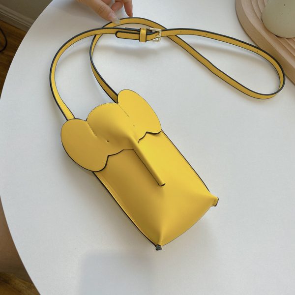 2025 Summer High-End Mini Crossbody Bag for Women - Cute Elephant Design for Coins and Mobile Phone