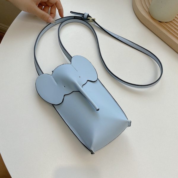 2025 Summer High-End Mini Crossbody Bag for Women - Cute Elephant Design for Coins and Mobile Phone